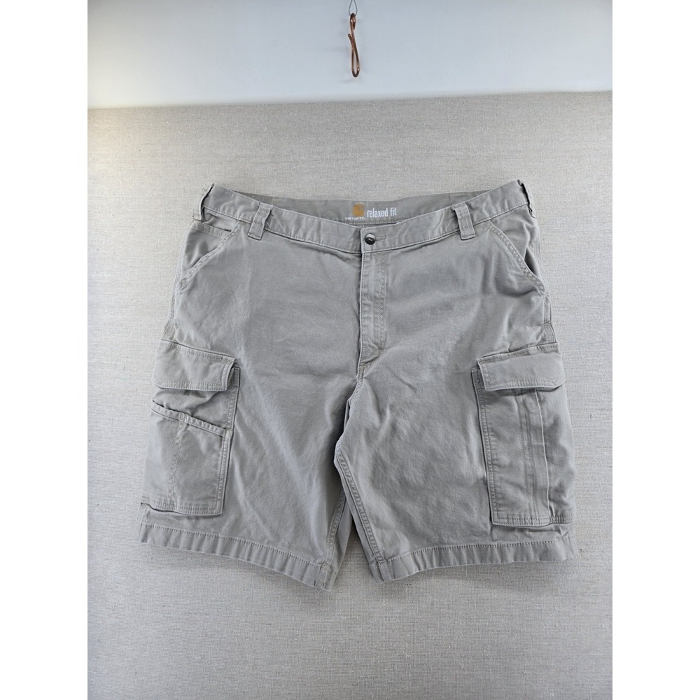 Carhartt Mens Relaxed Fit Cargo Shorts Beige Tan Khaki Size 42 103542 232